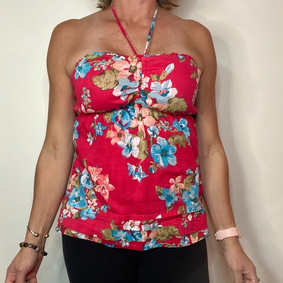 Garage Flowery Blouse/Tank Top - Picture 1 of 3